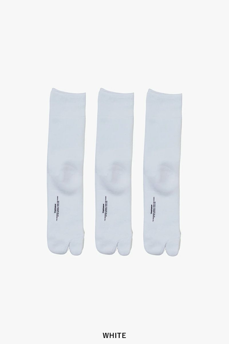 Graphpaper(グラフペーパー)Graphpaper TABI 3-Pack Socks グラフペーパー足袋3パックソックス GU251-90228B -4