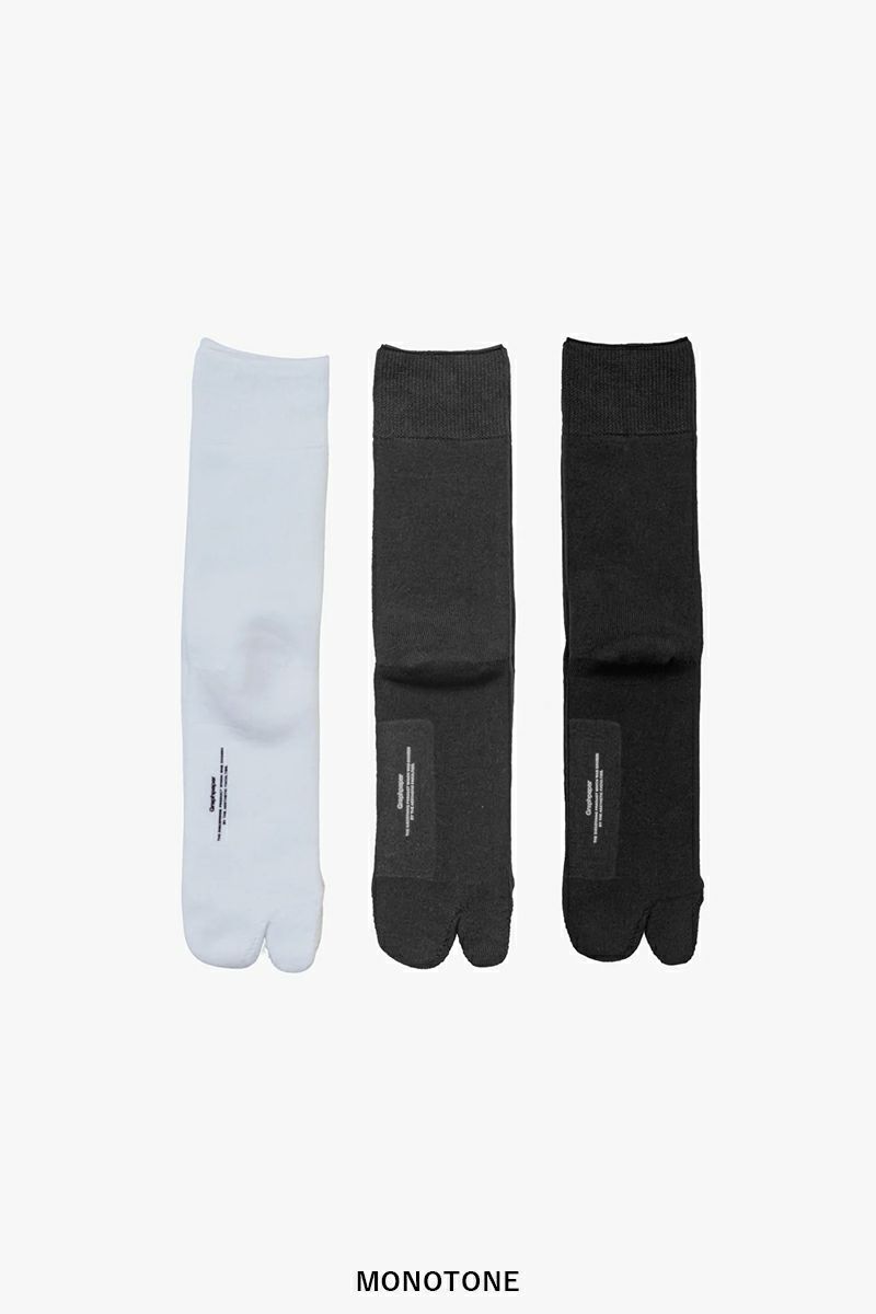 Graphpaper(グラフペーパー)Graphpaper TABI 3-Pack Socks グラフペーパー足袋3パックソックス GU251-90228B -7