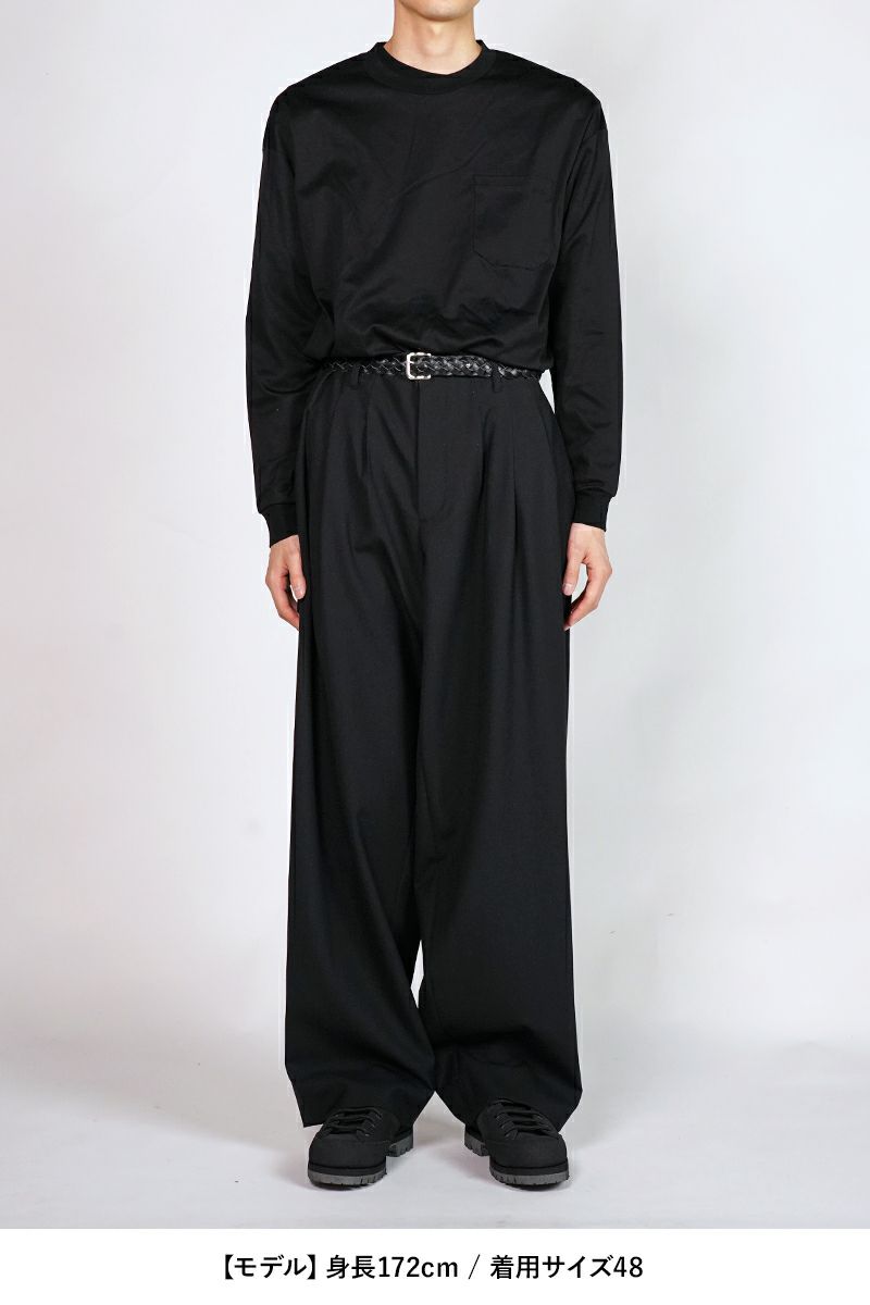 Rich I(リッチアイ)3 TUCK TROUSERS 3タックトラウザース Rich I-07-PT-01 -5