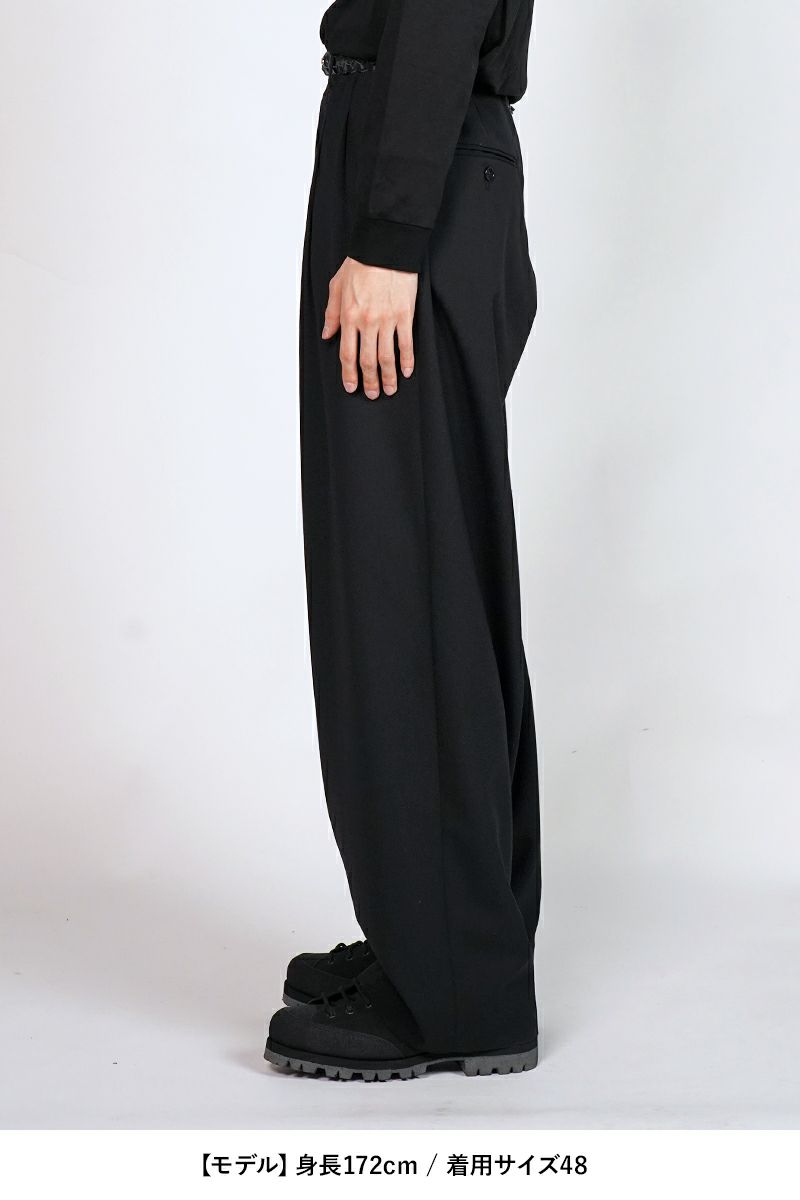 Rich I(リッチアイ)3 TUCK TROUSERS 3タックトラウザース Rich I-07-PT-01 -8