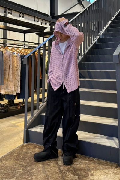 SYUMAN. 25SS クロシェットフーディー ピンク SYUMAN. 25SS クロシェットフーディー ピンク - メルカリ