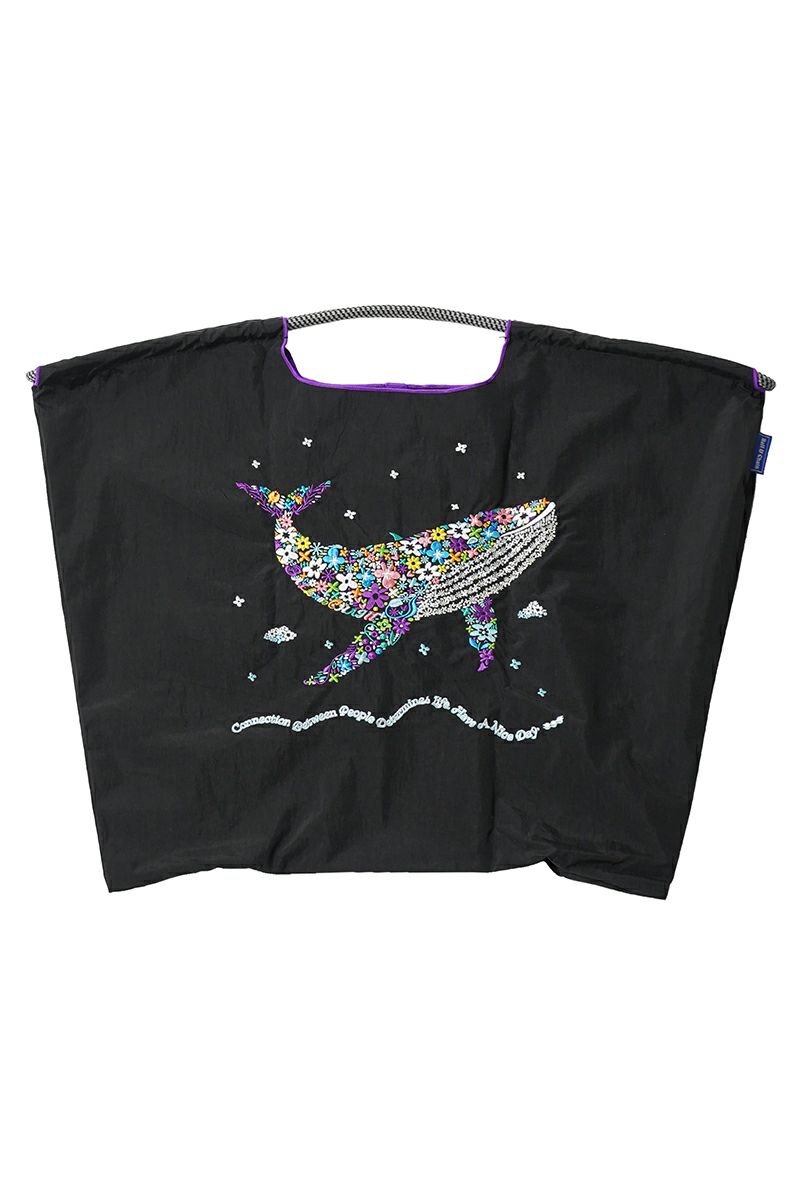 Ball & Chain(ボールアンドチェーン)FLOWER WHALE (L) フラワーホエール クジラL ショッピングバック トートバッグ 301154 -2