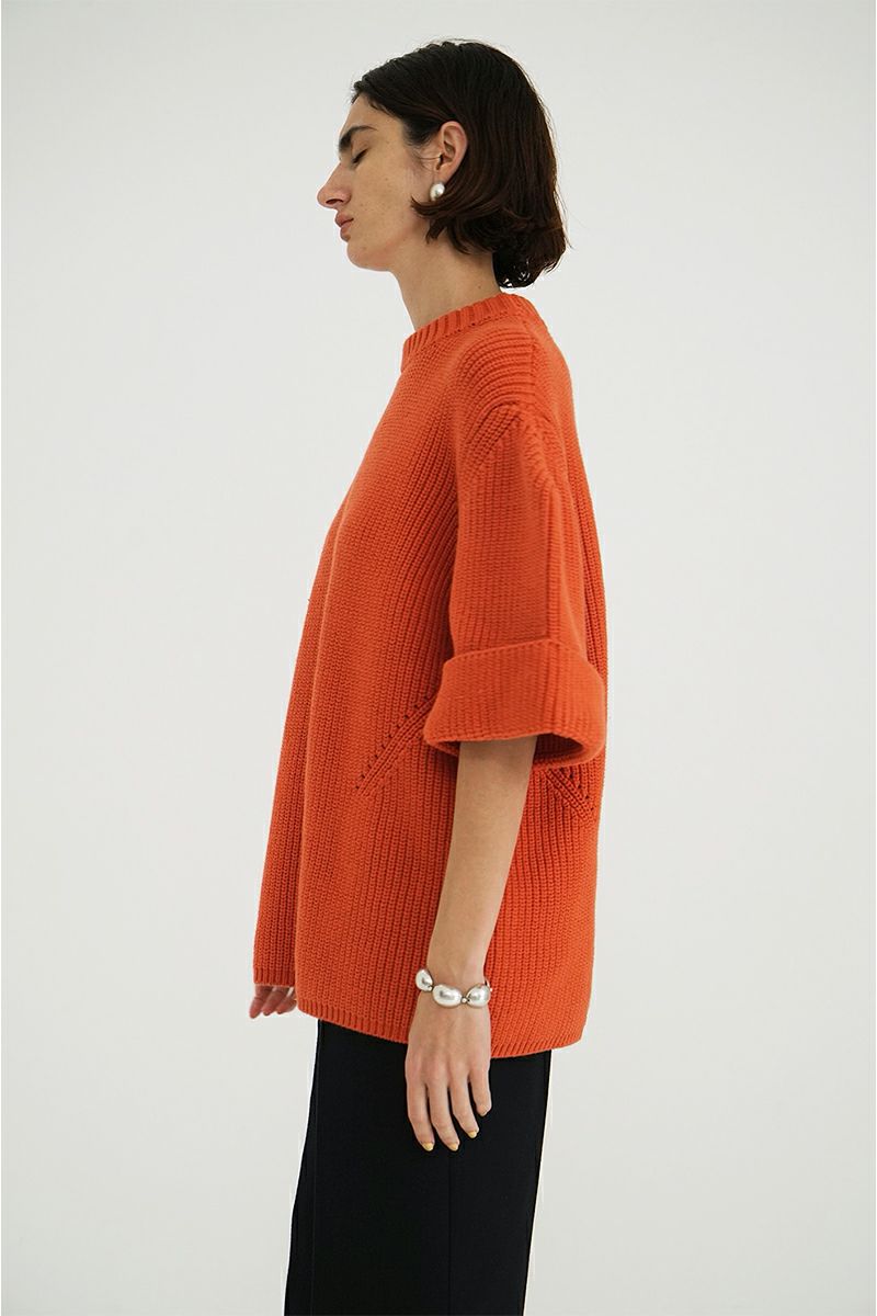 CLANE(クラネ)OVER HALF SLEEVE KNIT TOPS オーバーハーフスリーブニットトップス 18106-2082 -2