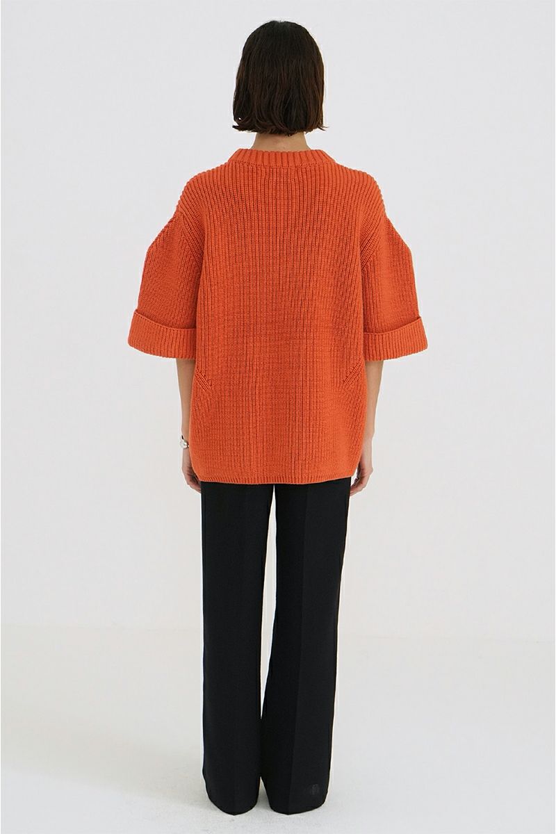 CLANE(クラネ)OVER HALF SLEEVE KNIT TOPS オーバーハーフスリーブニットトップス 18106-2082 -7