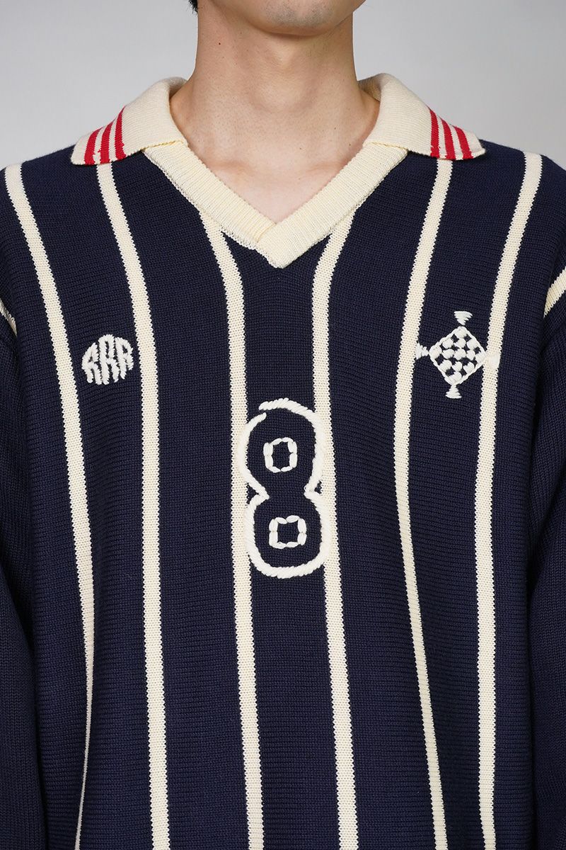 RICE NINE TEN(ライスナインテン)KNITTING LONG SLEEVE SOCCER JERSEY ニッティング長袖サッカージャージー KN-LSOC -3
