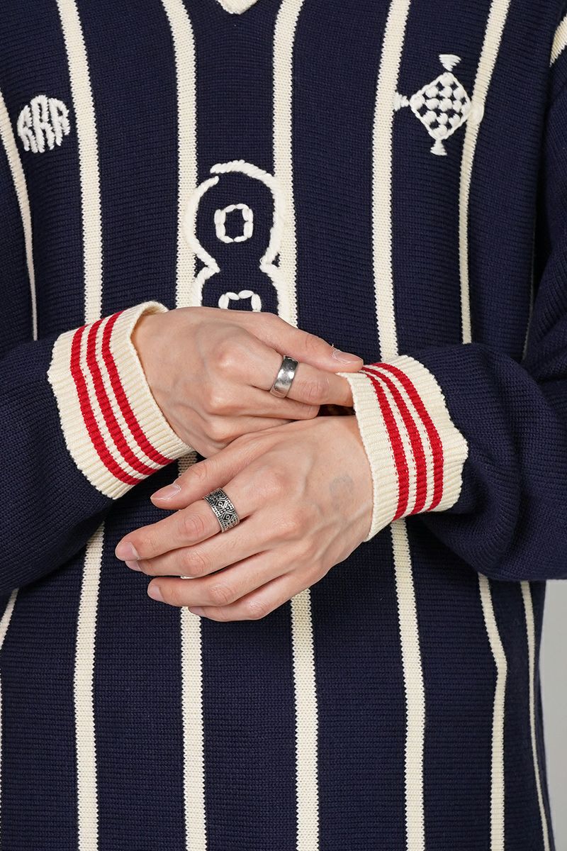RICE NINE TEN(ライスナインテン)KNITTING LONG SLEEVE SOCCER JERSEY ニッティング長袖サッカージャージー KN-LSOC -5