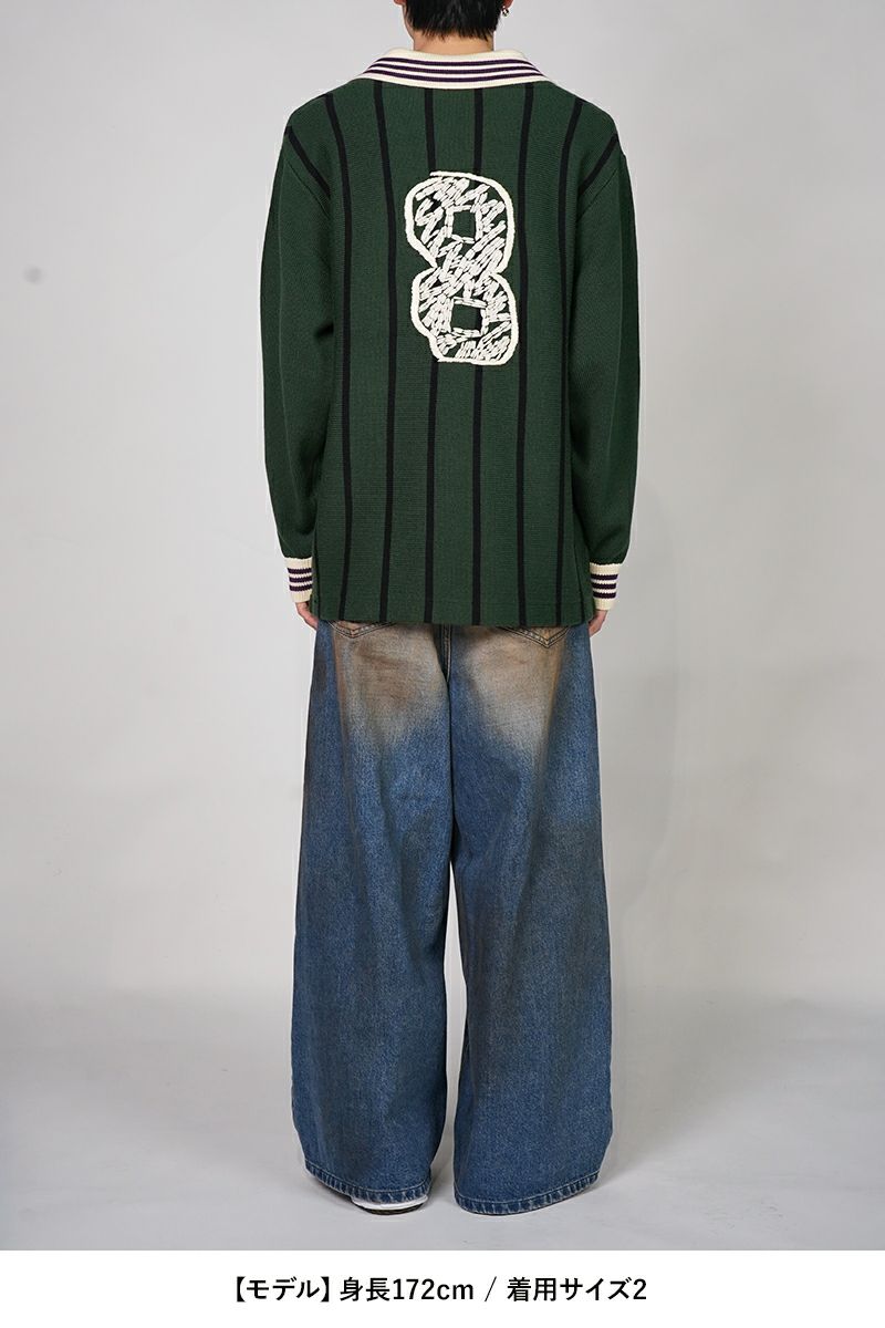 RICE NINE TEN(ライスナインテン)KNITTING LONG SLEEVE SOCCER JERSEY ニッティング長袖サッカージャージー KN-LSOC -9