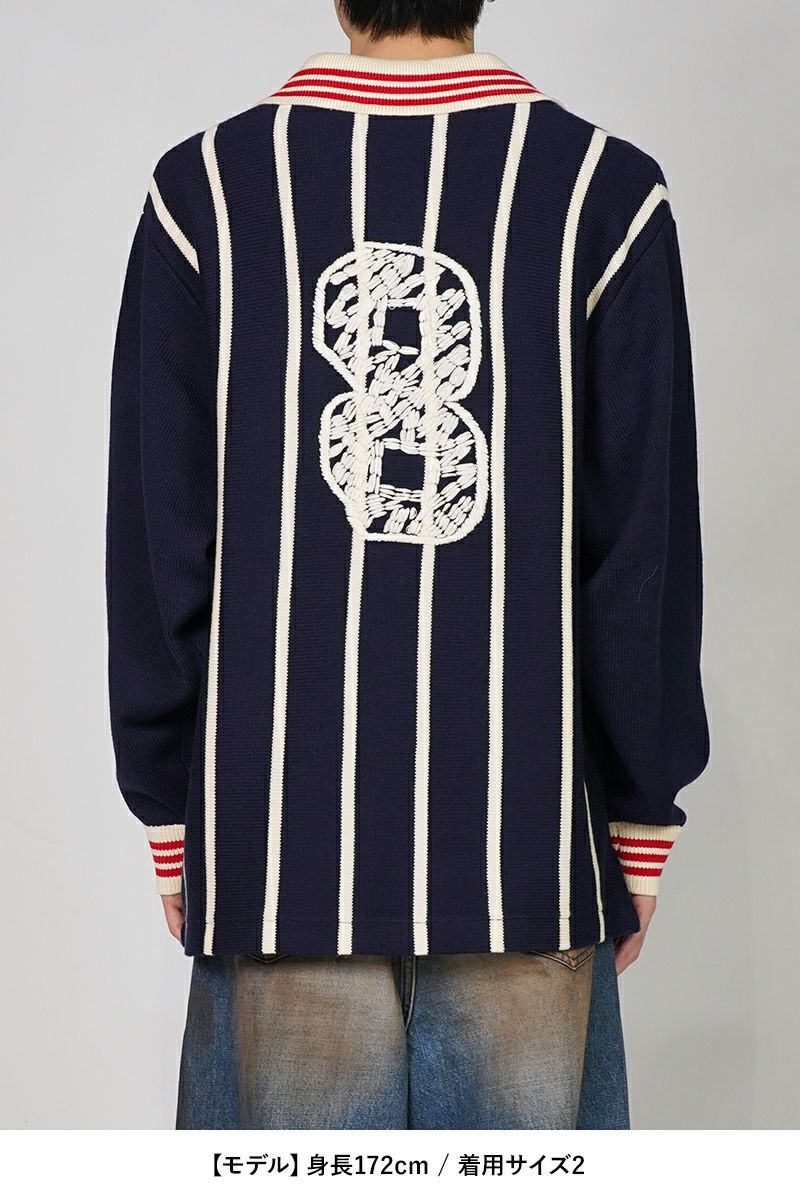 RICE NINE TEN(ライスナインテン)KNITTING LONG SLEEVE SOCCER JERSEY ニッティング長袖サッカージャージー KN-LSOC -12