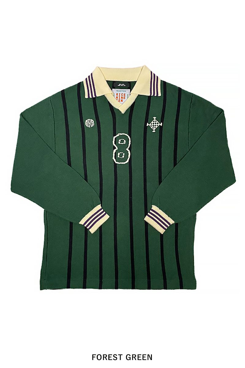 RICE NINE TEN(ライスナインテン)KNITTING LONG SLEEVE SOCCER JERSEY ニッティング長袖サッカージャージー KN-LSOC -14