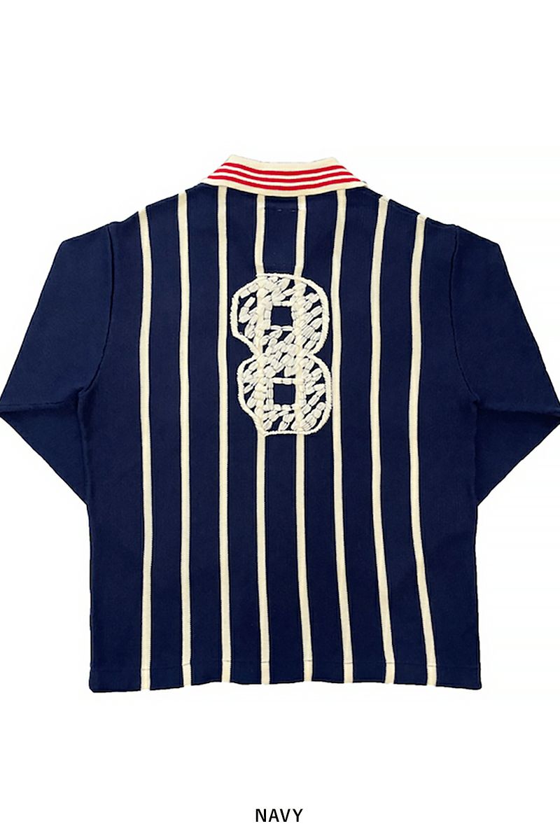 RICE NINE TEN(ライスナインテン)KNITTING LONG SLEEVE SOCCER JERSEY ニッティング長袖サッカージャージー KN-LSOC -20