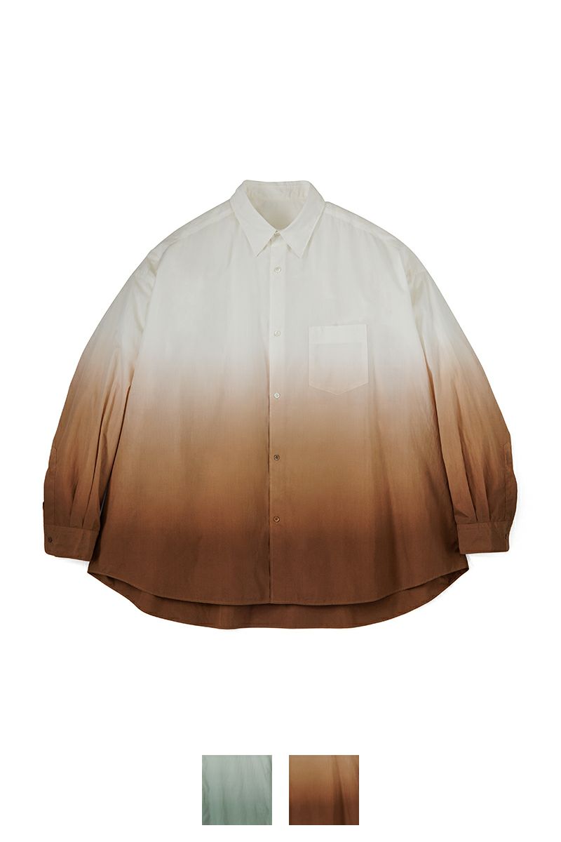 Graphpaper(グラフペーパー)Broad L/S Oversized Regular Collar Shirt ブロードオーバーサイズレギュラーカラー長袖シャツ GU251-50001C