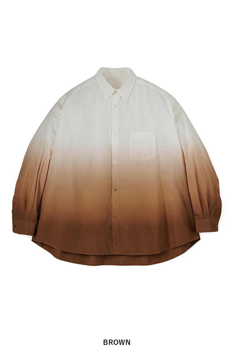 Graphpaper(グラフペーパー)Broad L/S Oversized Regular Collar Shirt ブロードオーバーサイズレギュラーカラー長袖シャツ GU251-50001C -11