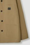 JANE SMITH(ジェーンスミス)LEATHER COLLAR COTTON CHINO CLOTH COVERALL レザーカラーコットンチノクロスカバーオール 25SJK-#605S -7