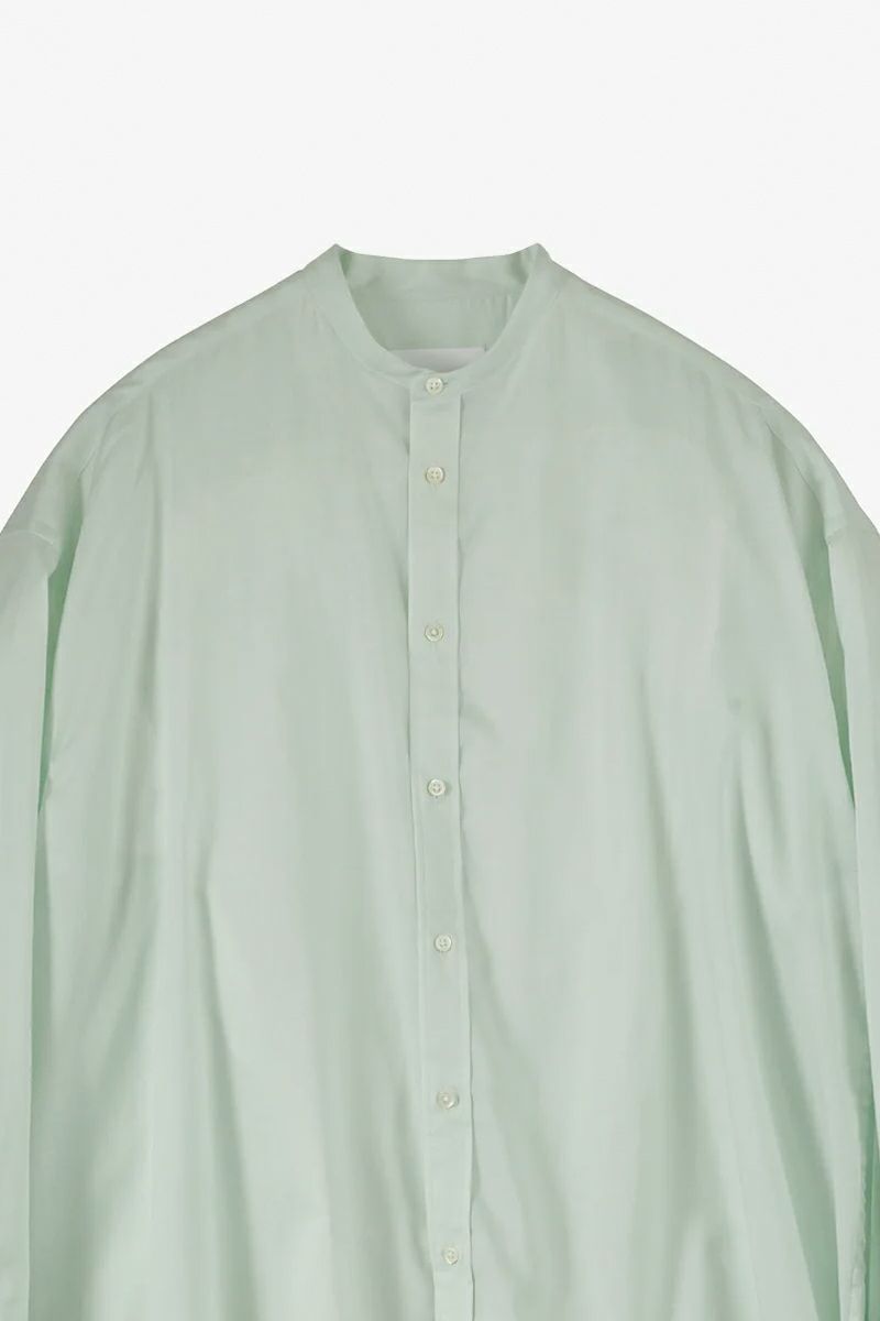 Graphpaper(グラフペーパー)Silicon Lawn Drawstring Band Collar Shirt シリコンローンドローストリングバンドカラーシャツ GL251-50296 -2