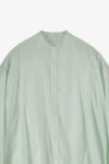 Graphpaper(グラフペーパー)Silicon Lawn Drawstring Band Collar Shirt シリコンローンドローストリングバンドカラーシャツ GL251-50296 -2