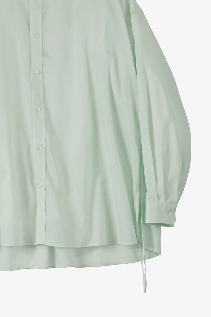 Graphpaper(グラフペーパー)Silicon Lawn Drawstring Band Collar Shirt シリコンローンドローストリングバンドカラーシャツ GL251-50296 -3