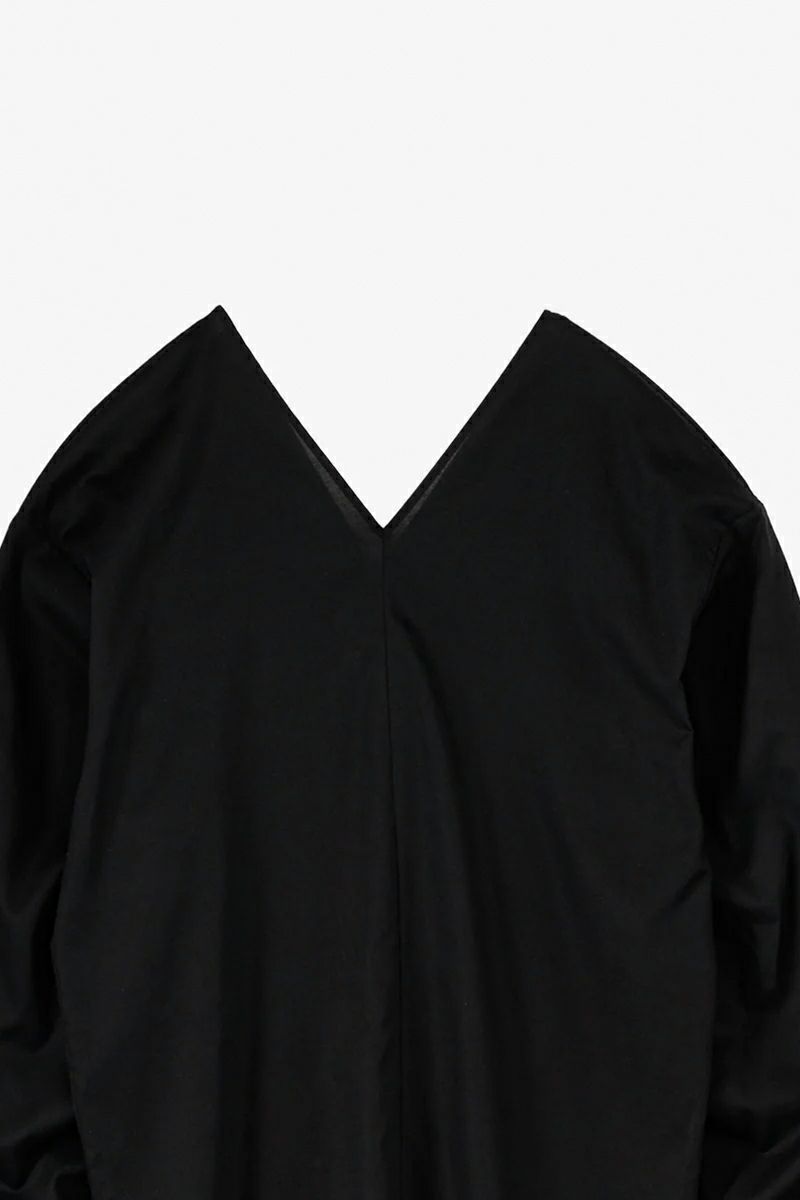 Graphpaper(グラフペーパー)Silicon Lawn V-Neck Blouse シリコンローンVネックブラウス GL251-60295 -2