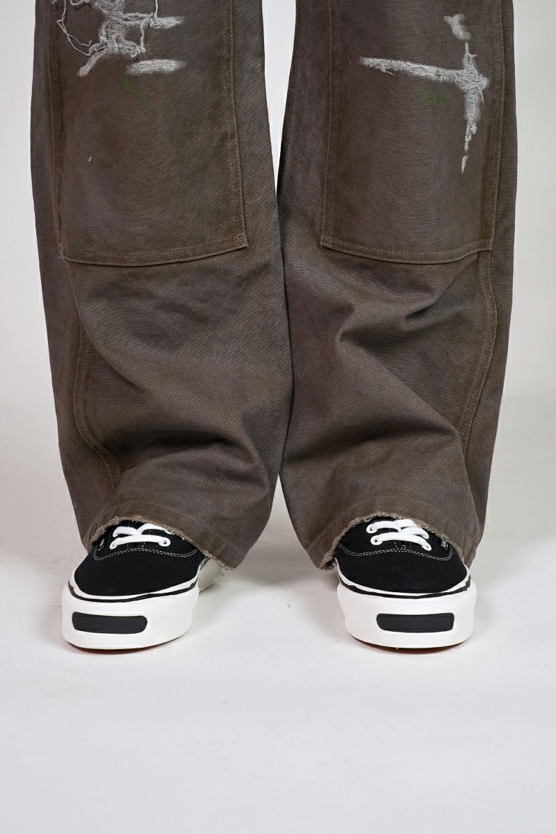 Boro Painter Pants kamiya カミヤ　ペインターパンツ KAMIYA - ボロペインターパンツ - BORO PAINTER PANTS - BLACK