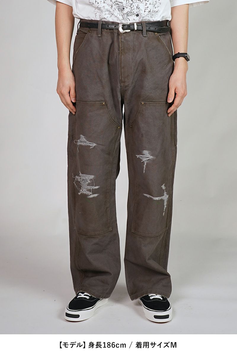 パンツ easy wash design boro jeans KAMIYA(カミヤ) | グラフペーパー,フレッシュサービス,サロモン