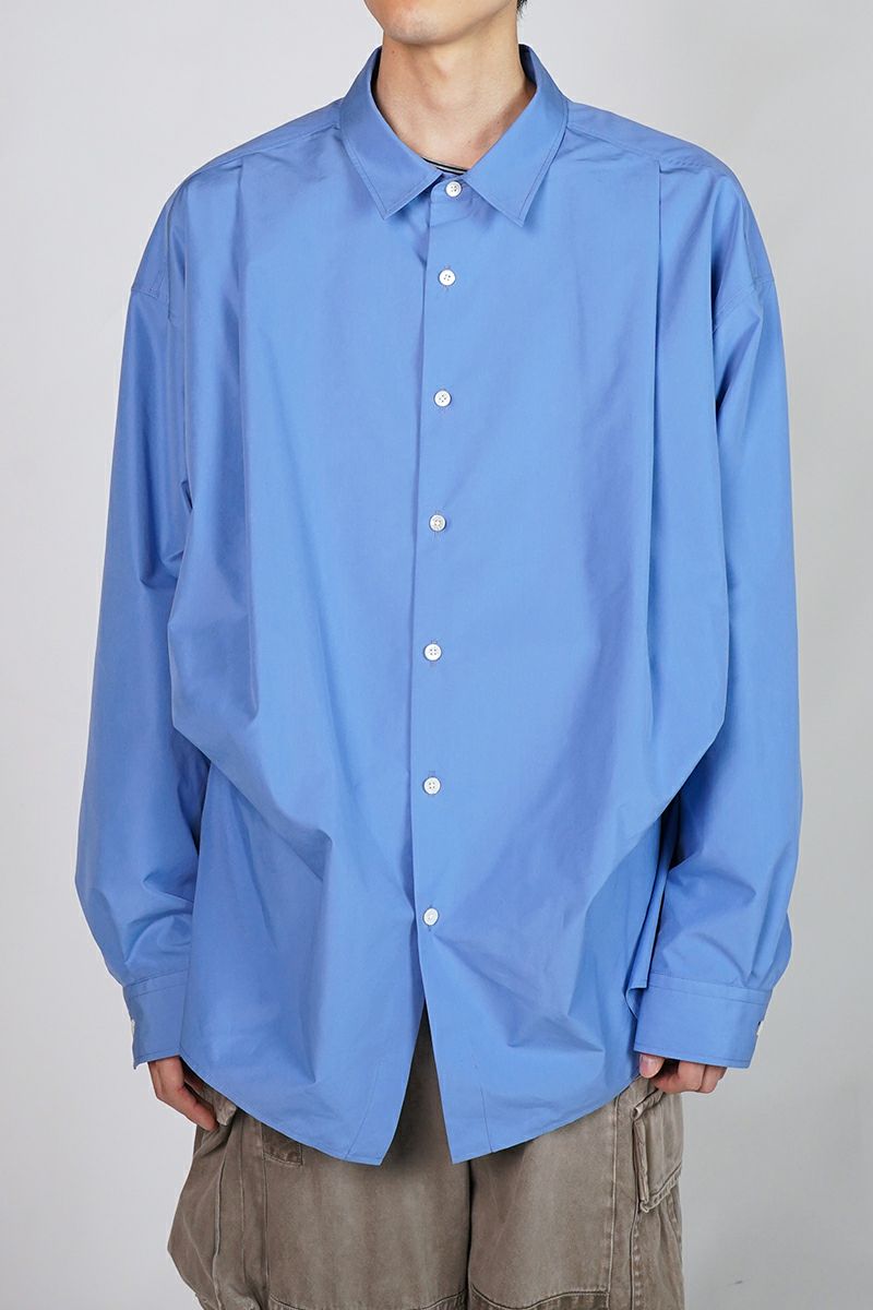 SOFTHYPHEN(ソフトハイフン)TUCKED DETAIL OVERSIZED SHIRT タックディティールオーバーサイズシャツ MGMFB251254 -1