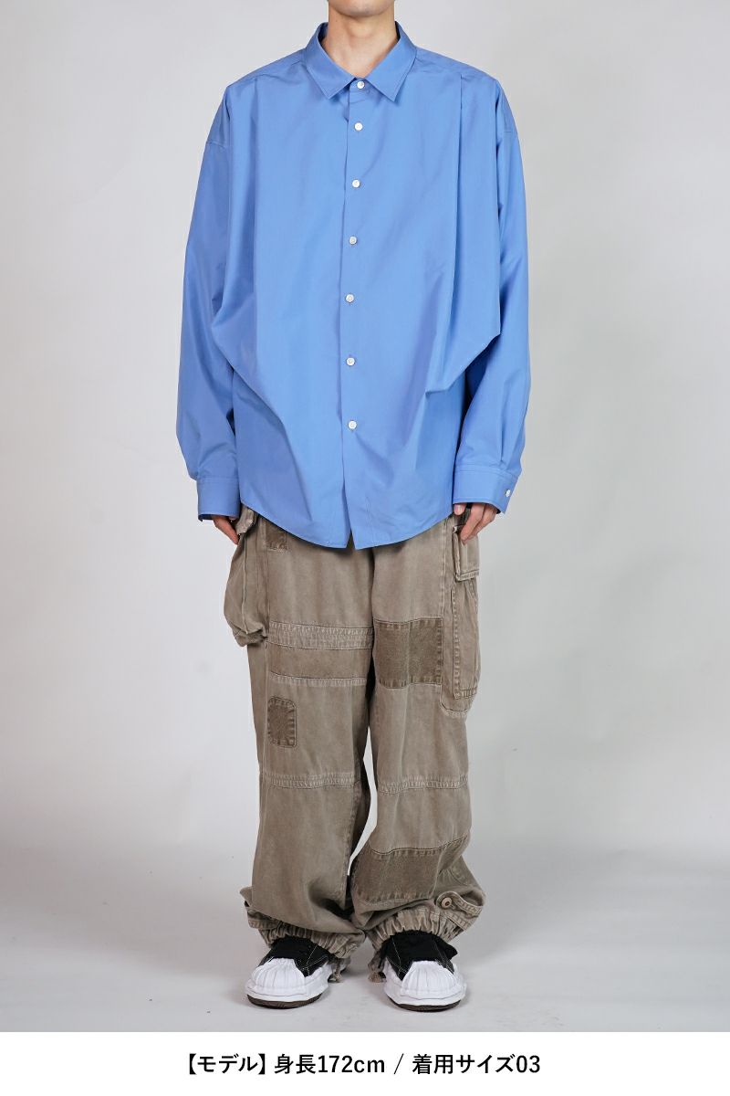 SOFTHYPHEN(ソフトハイフン)TUCKED DETAIL OVERSIZED SHIRT タックディティールオーバーサイズシャツ MGMFB251254 -5