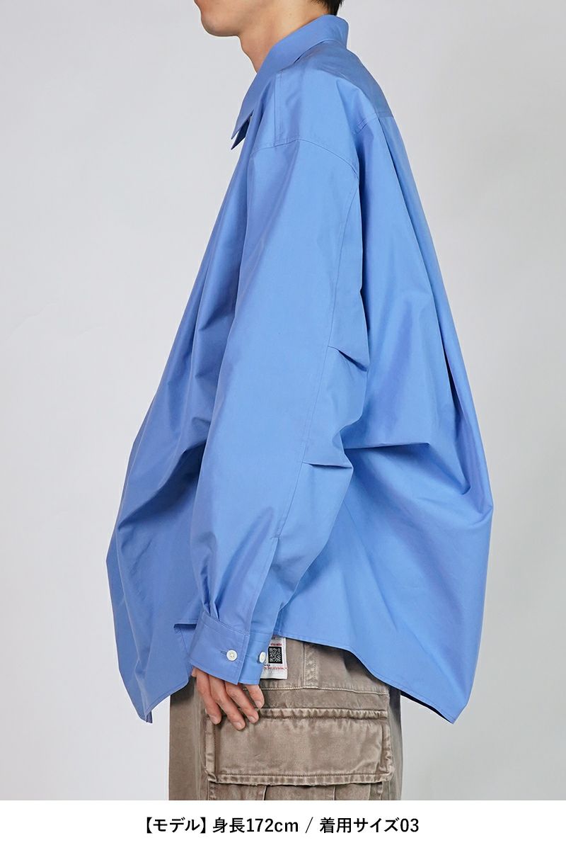 SOFTHYPHEN(ソフトハイフン)TUCKED DETAIL OVERSIZED SHIRT タックディティールオーバーサイズシャツ MGMFB251254 -8