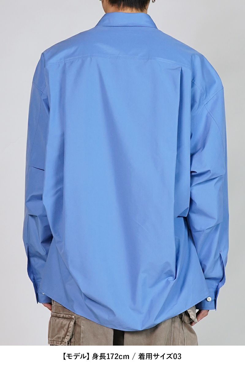 SOFTHYPHEN(ソフトハイフン)TUCKED DETAIL OVERSIZED SHIRT タックディティールオーバーサイズシャツ MGMFB251254 -9