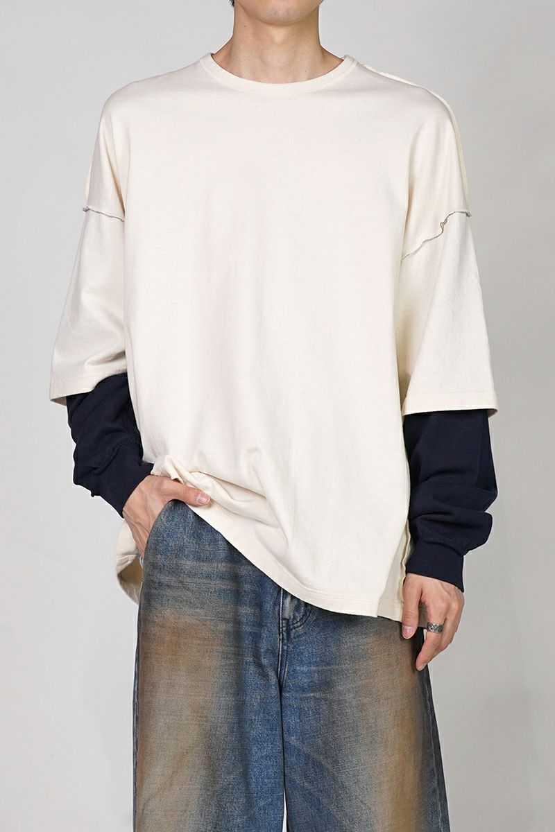 refomed(リフォメッド)REVERSIBLE L/S TEE リバーシブル長袖Tシャツ RECU-034 -1