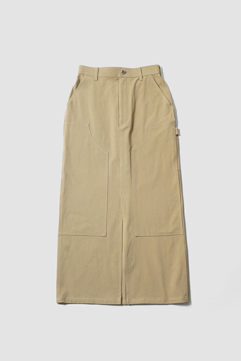 JANE SMITH(ジェーンスミス)COTTON CHINO CLOTH DOUBLE KNEE SKIRT コットンチノクロスダブルに―スカート 25SSK-#705L