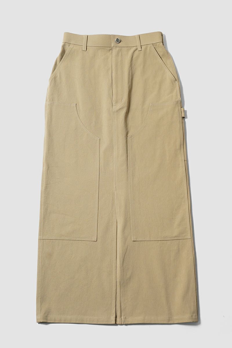JANE SMITH(ジェーンスミス)COTTON CHINO CLOTH DOUBLE KNEE SKIRT コットンチノクロスダブルに―スカート 25SSK-#705L -14