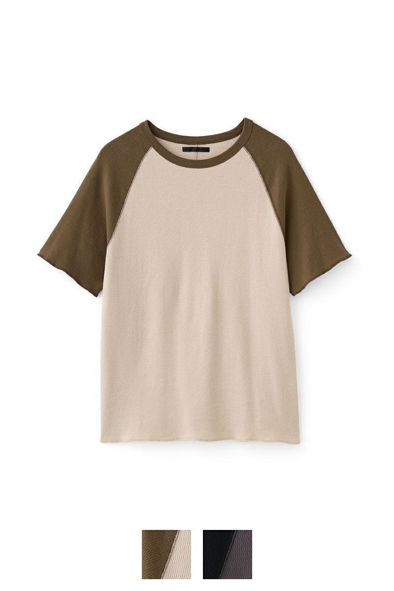JUHA(ユハ)RAGLAN SLEEVE THERMAL SS ラグランスリーブ半袖サーマル 10210604