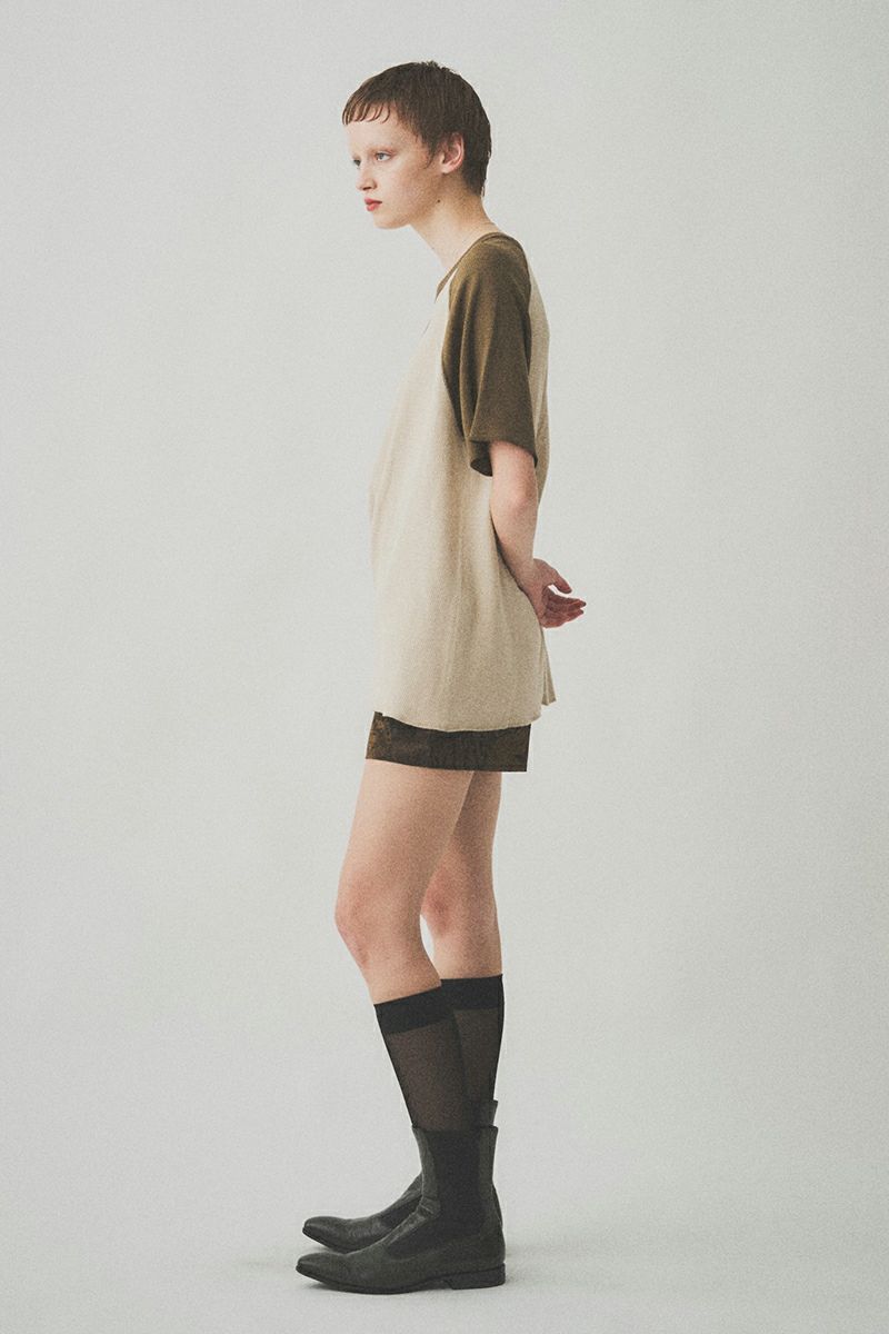 JUHA(ユハ)RAGLAN SLEEVE THERMAL SS ラグランスリーブ半袖サーマル 10210604 -2