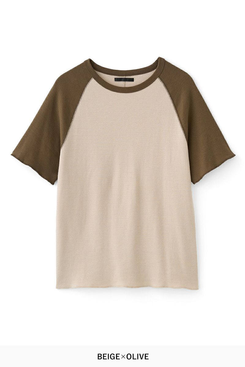 JUHA(ユハ)RAGLAN SLEEVE THERMAL SS ラグランスリーブ半袖サーマル 10210604 -10