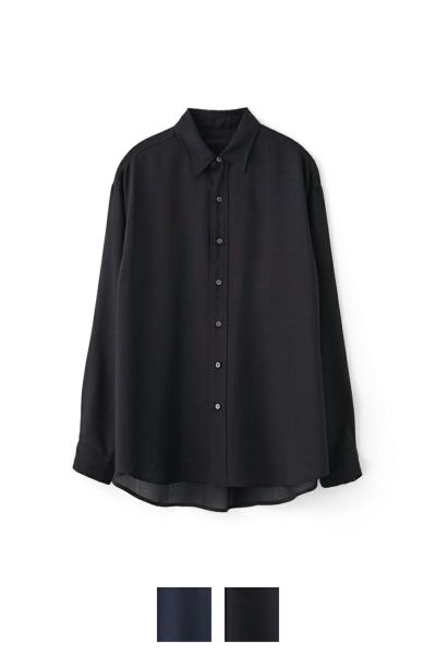 JUHA(ユハ)SHEER SHARKSKIN LS SHIRT シアーシャークスキン長袖シャツ 10210702-3