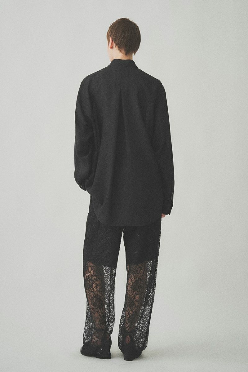 JUHA(ユハ)SHEER SHARKSKIN LS SHIRT シアーシャークスキン長袖シャツ 10210702-3 -3