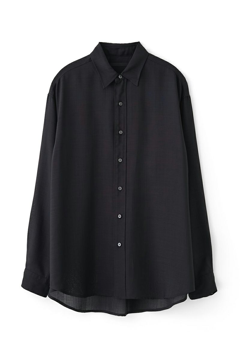 JUHA(ユハ)SHEER SHARKSKIN LS SHIRT シアーシャークスキン長袖シャツ 10210702-3 -7
