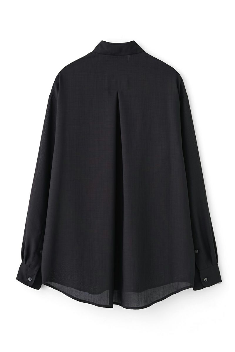 JUHA(ユハ)SHEER SHARKSKIN LS SHIRT シアーシャークスキン長袖シャツ 10210702-3 -8
