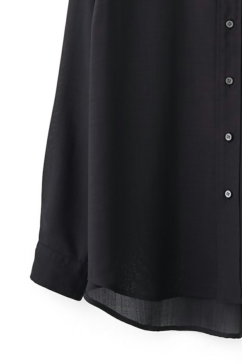 JUHA(ユハ)SHEER SHARKSKIN LS SHIRT シアーシャークスキン長袖シャツ 10210702-3 -10