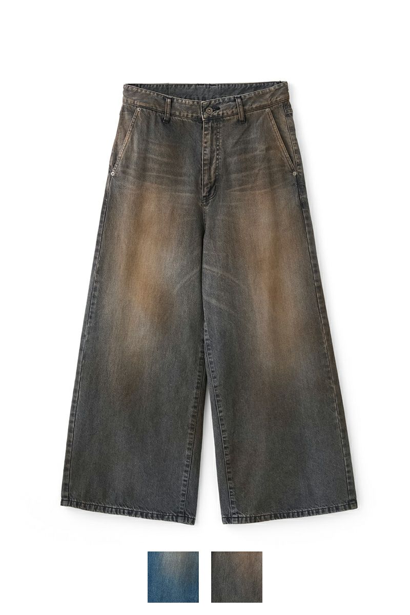 JUHA(ユハ)RUST WIDE DENIM PANTS ラストワイドデニムパンツ 10210801-1