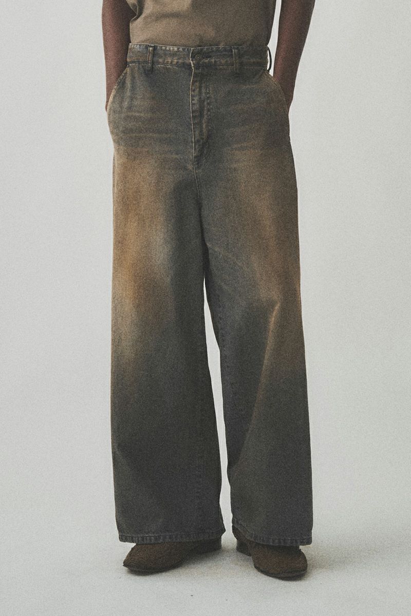 JUHA(ユハ)RUST WIDE DENIM PANTS ラストワイドデニムパンツ 10210801-1 -1