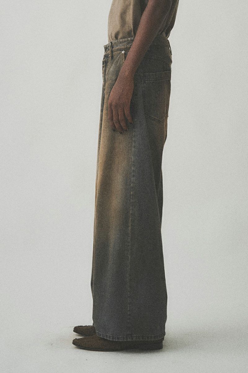 JUHA(ユハ)RUST WIDE DENIM PANTS ラストワイドデニムパンツ 10210801-1 -3