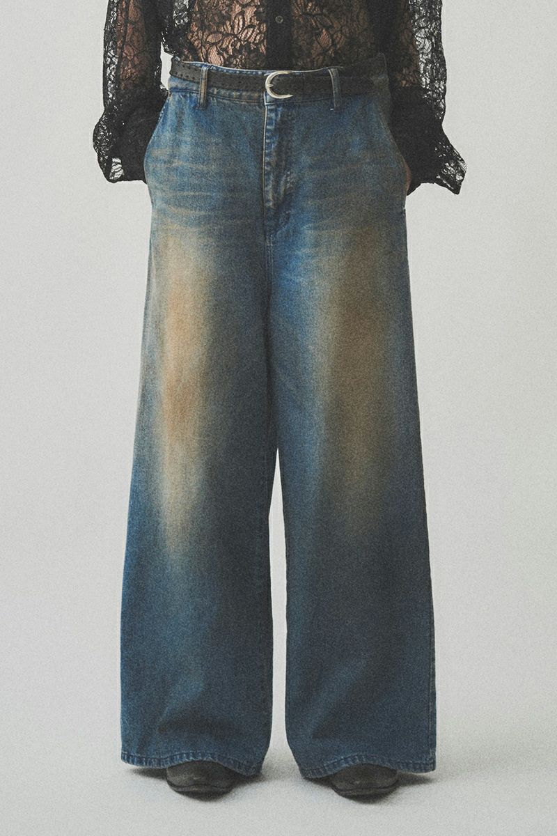 JUHA(ユハ)RUST WIDE DENIM PANTS ラストワイドデニムパンツ 10210801-1 -5