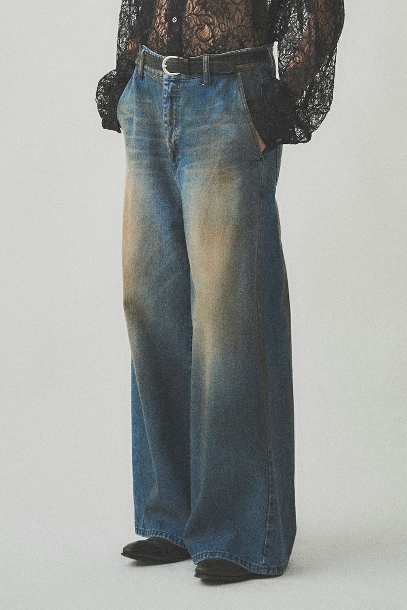JUHA(ユハ)RUST WIDE DENIM PANTS ラストワイドデニムパンツ 10210801-1 -6