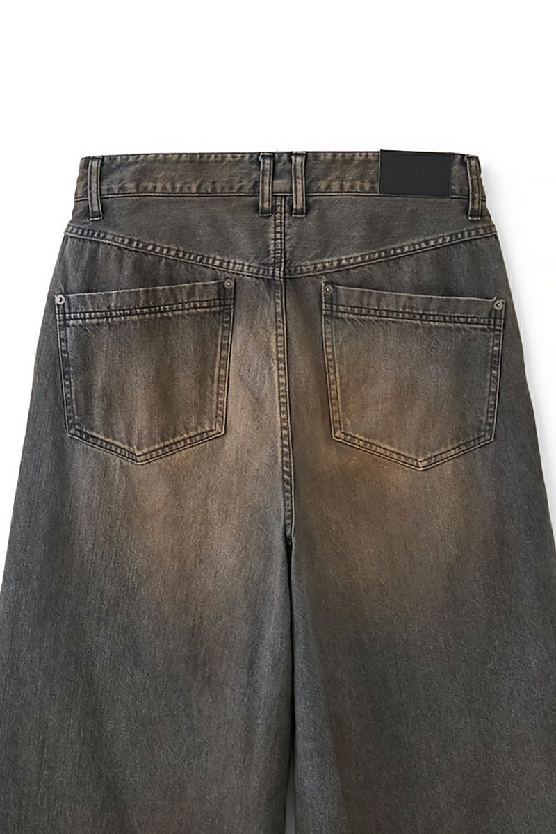 JUHA - RUST BAGGY DENIM PANTS / INDIGO | Retikle Online Store