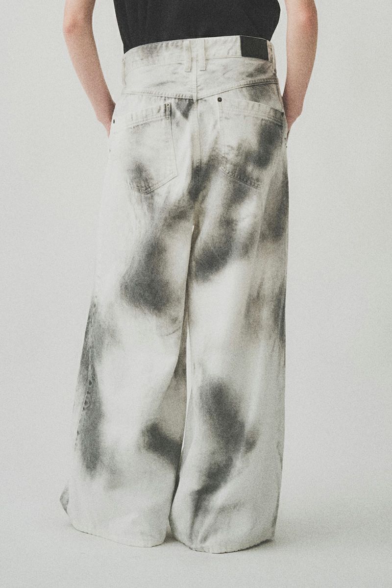 JUHA(ユハ)SPRAY WIDE DENIM PANTS スプレイワイドデニムパンツ 102100801-2 -4