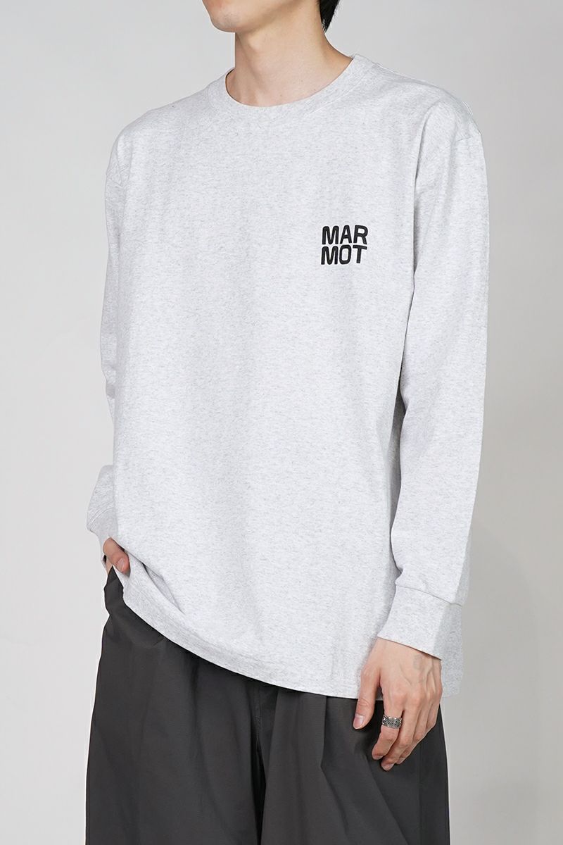 MARMOT(マーモット キャピタル)LOGO LS ロゴプリント長袖Tシャツ 25SS-L1-02-LG -1