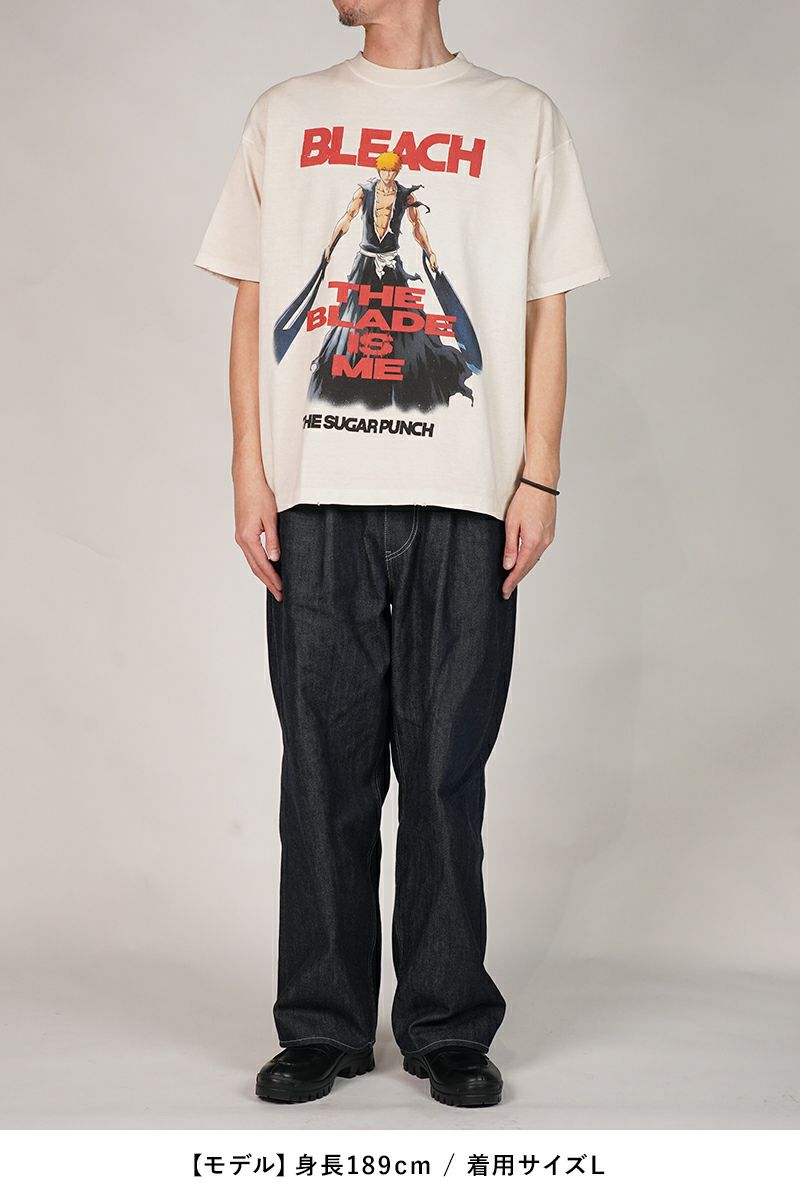 THE SUGAR PUNCH(シュガーパンチ)S/S T-Shirt (ICHIGO) 半袖Tシャツ BLEACH(ブリーチ) 黒崎一護 TBLM24AM001 -5