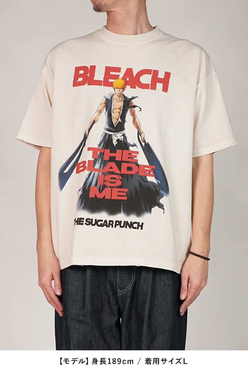 THE SUGAR PUNCH(シュガーパンチ)S/S T-Shirt (ICHIGO) 半袖Tシャツ BLEACH(ブリーチ) 黒崎一護 TBLM24AM001 -9