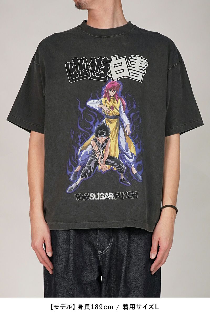 THE SUGAR PUNCH(シュガーパンチ)S/S T-Shirt (KURAMAHIEI) 半袖Tシャツ 幽☆遊☆白書 蔵馬 飛影 TYUM24AM003 -9