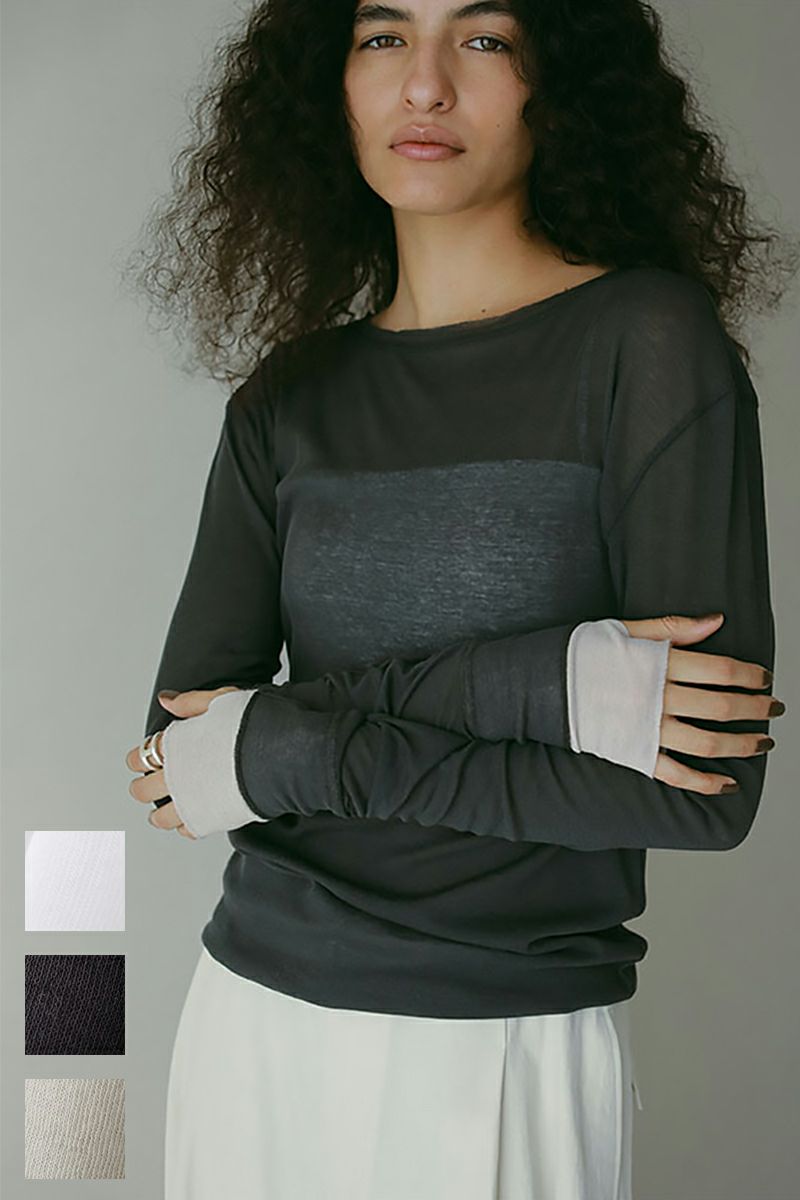 ETRE TOKYO(エトレトウキョウ)シアーレイヤードロンTee 1225112017